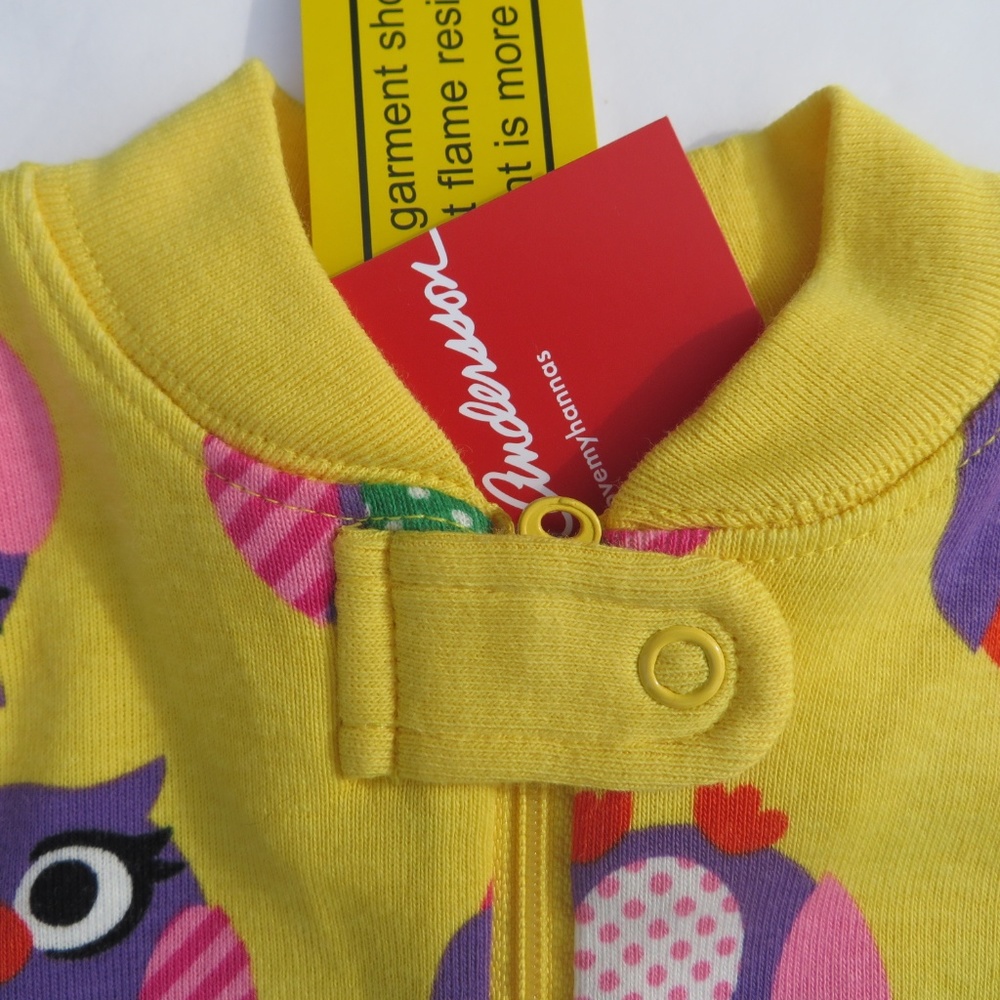 Hanna Andersson Girl Pajamas Sleepers Organic - Picture 4 of 8
